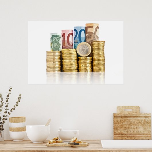 euro valuta poster (Keuken)