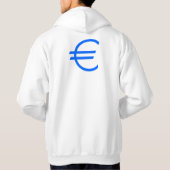 Euro, valuta, teken, symbool hoodie (Achterkant)