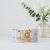 Euro valuta voor Visitekaartje (Staand voorkant)