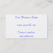 Euro valuta voor Visitekaartje (Achterkant)