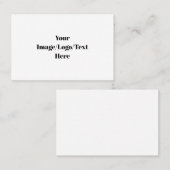 Euro, Visitekaartje van 3,346 x 2,165 inch (Voorkant / Achterkant)