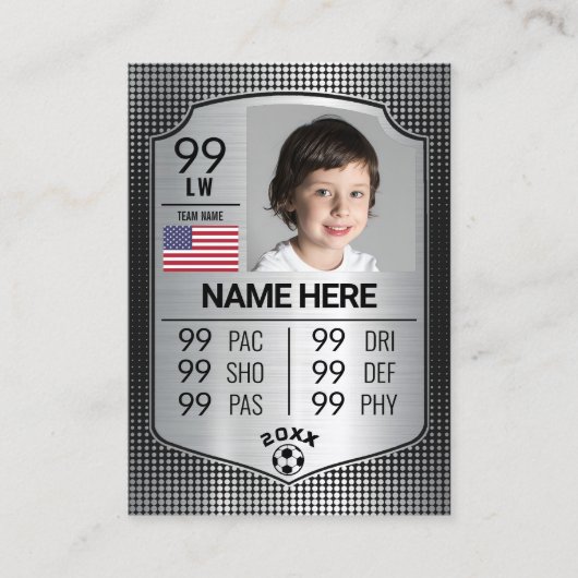 EURO Voetbal Kaart Shield Grijs Football Trading K Contactkaartje (Voorkant)