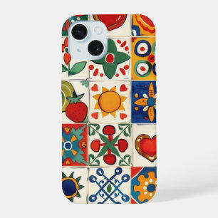 Euro zomer geïnspireerde telefoonhoes iPhone 15 case