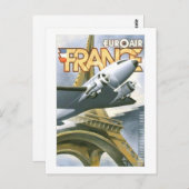 Euroair France Briefkaart (Voorkant / Achterkant)