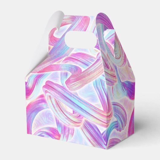 eurobeat holorave - roze en blauw: bedankdoosjes (Voorkant Zijde)