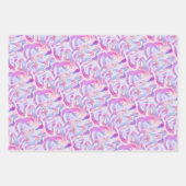 eurobeat holorave - roze en blauw: inpakpapier vel (Voorkant 2)