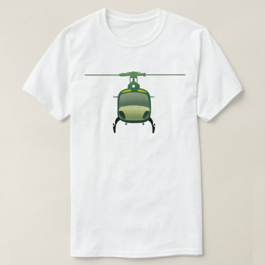 Eurocopter AS350 Helikopter Art Illustration T-shirt (Design voorkant)