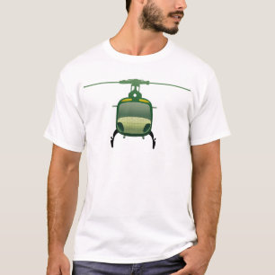 Eurocopter AS350 Helikopter Art Illustration T-shirt
