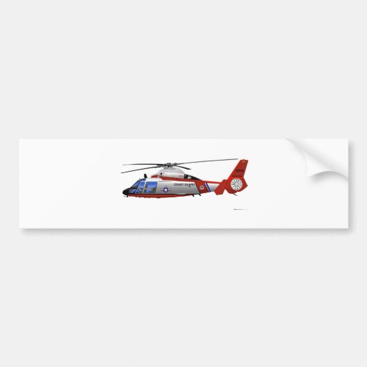 Eurocopter HH-65C Dolphin Bumpersticker (Voorkant)