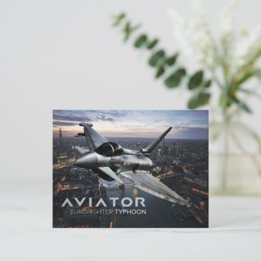 Eurofighter Typhoon Fighter Jet Briefkaart (Staand voorkant)