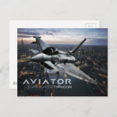 Eurofighter Typhoon Fighter Jet Briefkaart (Voorkant / Achterkant)