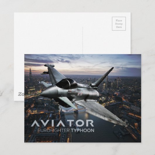 Eurofighter Typhoon Fighter Jet Briefkaart (Voorkant / Achterkant)