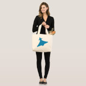 Eurofighter Typhoon Fighter Jet Grote Tote Bag (Voorkant (model))