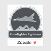 Eurofighter Typhoon Jet Fighter Sticker (Vel)