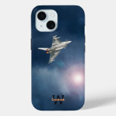 Eurofighter Typhoon vliegtuig, nachtelijke hemel,  Case-Mate iPhone Case (Achterkant)