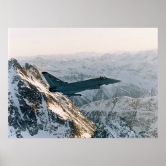 Eurojager tussen bergen poster