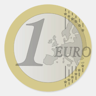 euromunt ronde sticker