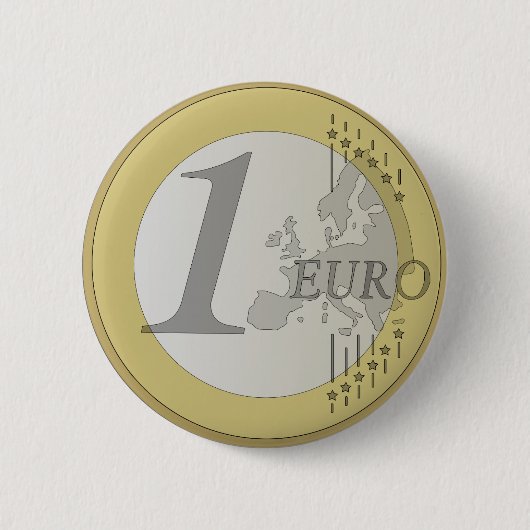 Euromuntstuk Ronde Button 5,7 Cm (Voorkant)