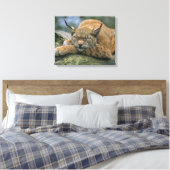 Europ �_ischer Luchs, Eurasischer Luchs (Lynx Canvas Afdruk (Insitu (Slaapkamer))