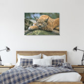 Europ �_ischer Luchs, Eurasischer Luchs (Lynx Canvas Afdruk (Insitu (Slaapkamer))
