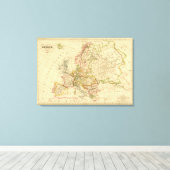 Europa 10 canvas afdruk (Insitu (Houten vloer))