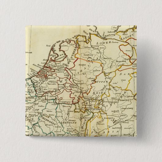 Europa 10 vierkante button 5,1 cm (Voorkant)