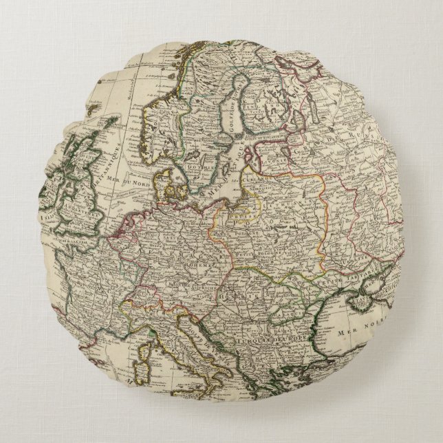 Europa 11 rond kussen (Voorkant)