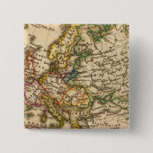 Europa 12 vierkante button 5,1 cm (Voorkant)