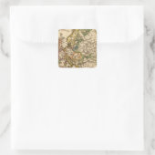 Europa 12 vierkante sticker (Tas)