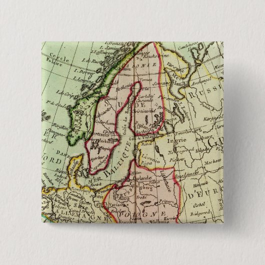 Europa 16 vierkante button 5,1 cm (Voorkant)