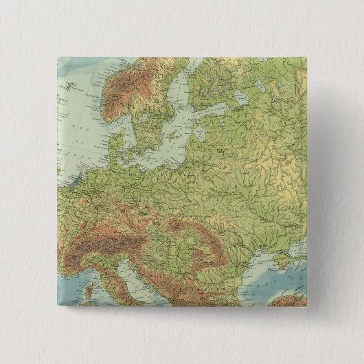 Europa 18 vierkante button 5,1 cm (Voorkant)