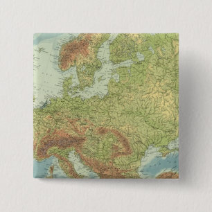 Europa 18 vierkante button 5,1 cm