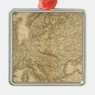 Europa 19 metalen ornament