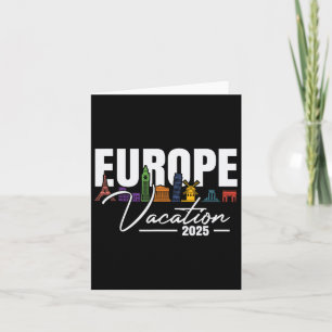 Europa 2025 Familie Vakantie Souvenir Trip Zomer - Kaart