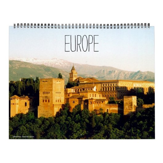 europa 2026 (met locaties) groot kalender (Hoes)