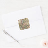 Europa 20 vierkante sticker (Envelop)