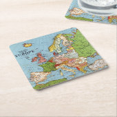  Europa 20e eeuw Algemene kaart Lithografie Kartonnen Onderzetters (Schuin)