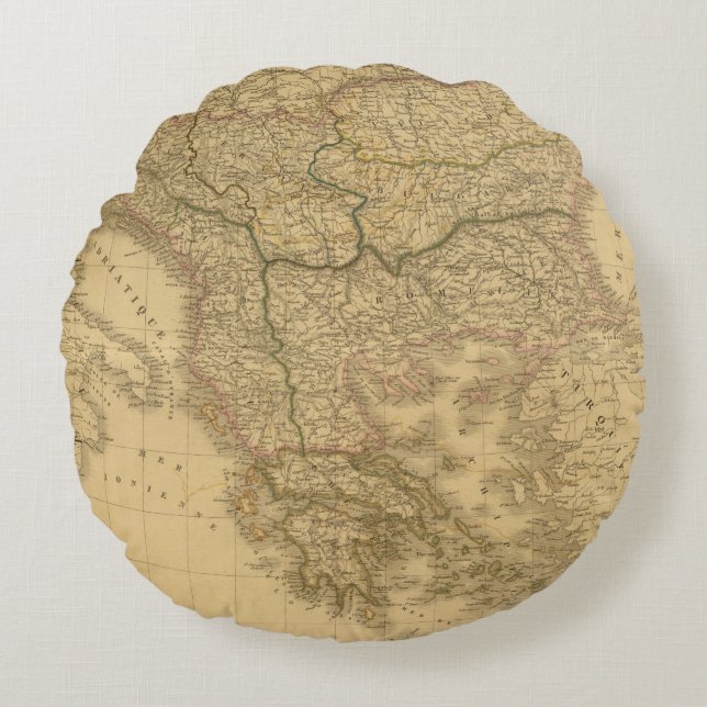 Europa 23 rond kussen (Voorkant)