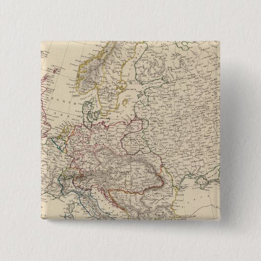 Europa 23 vierkante button 5,1 cm (Voorkant)