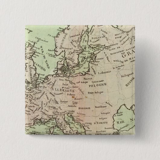 Europa 26 vierkante button 5,1 cm (Voorkant)