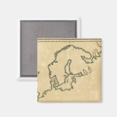 Europa 2 magneet (Voorkant / Achterkant)