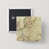 Europa 33 vierkante button 5,1 cm (Voorkant /achterkant)