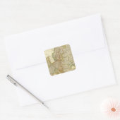 Europa 35 vierkante sticker (Envelop)