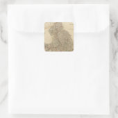 Europa 36 vierkante sticker (Tas)