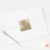 Europa 36 vierkante sticker (Envelop)