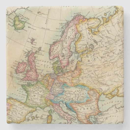 Europa 3 2 stenen onderzetter (Voorkant)