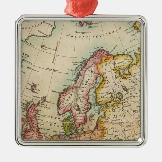 Europa 3 metalen ornament (Voorkant)