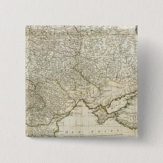 Europa 3 vierkante button 5,1 cm (Voorkant)