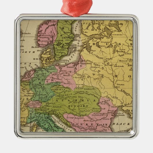 Europa 40 metalen ornament (Voorkant)