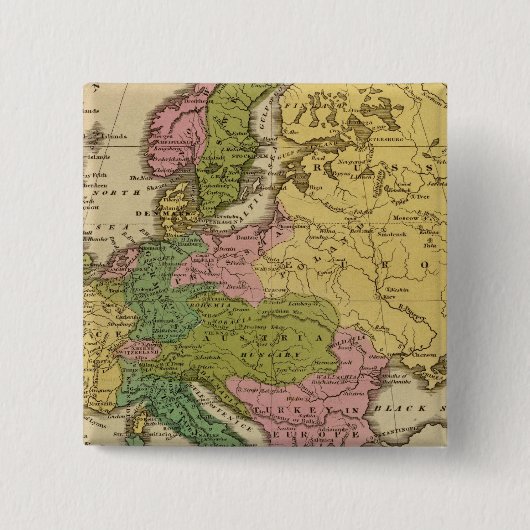 Europa 40 vierkante button 5,1 cm (Voorkant)